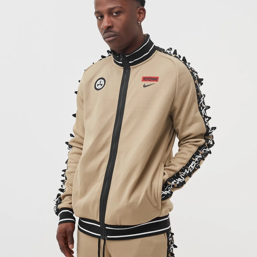 NIKE X ACRONYM Men’s SZ. XXL Therma Fit Knit Jacket Full Zip Beige New